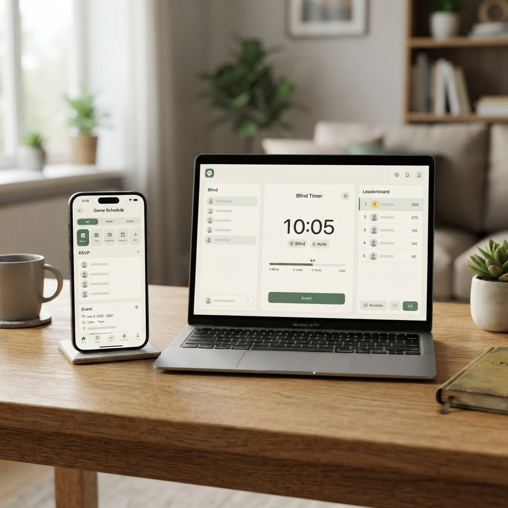 Deal Night — An all-in-one app for organizing recreational home poker games — scheduling, RSVPs, a synced blind timer, and live results without the group-chat chaos.